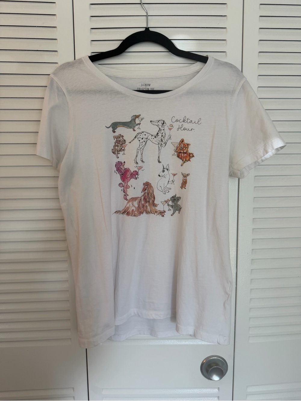 J.Crew Cocktail Hour White Collector Tee